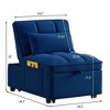 VYNXARIA 4 in1 Multi-Function Single Sofa Bed with Storage Pockets,Tufted Single Pull-out Sofa Bed,Convertible Chaise Lounge - 4 of 4