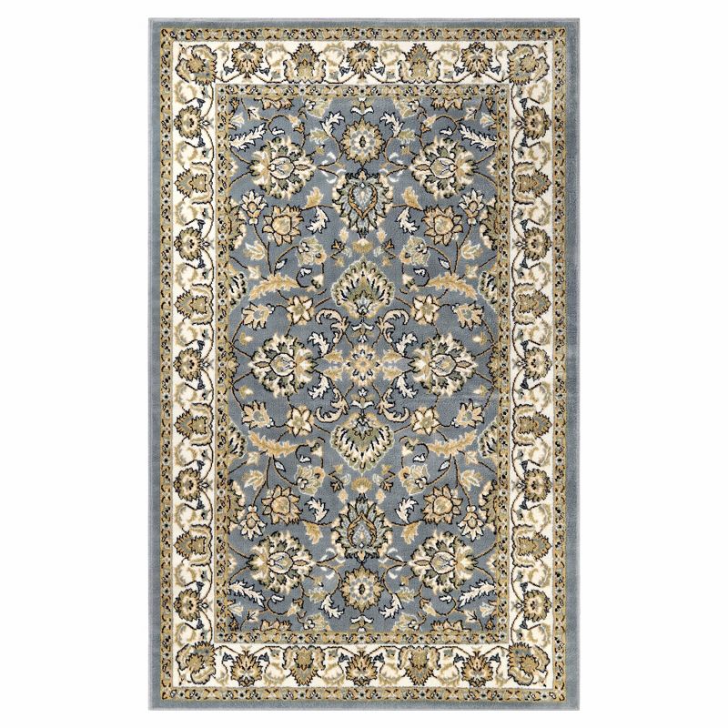 Traditional Floral Scroll Indoor Runner or Area Rug by Blue Nile Mills, 1 of 9