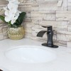 BWE Waterfall Single Hole Single-Handle Low-Arc Bathroom Faucet With Suppy Line - 2 of 4