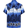 LA LEELA Men's Hawaiian Shirts Short Sleeve Button Down Shirt Mens Hawaii Shirts Boho Holiday Casual Summer Beach Shirts for Men Funny - 3 of 4