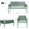 Maggift Patio Seating Sets, Modern Outdoor Seating Set for Comfort, Make Your Backyard a Haven of Comfort and Style, Green, 48"*27.8"*30.1" - 4 of 4