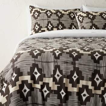 3pc Full/Queen Day in Day Out Printed Comforter and Sham Set Dark Gray - Opalhouse™ designed with Jungalow™