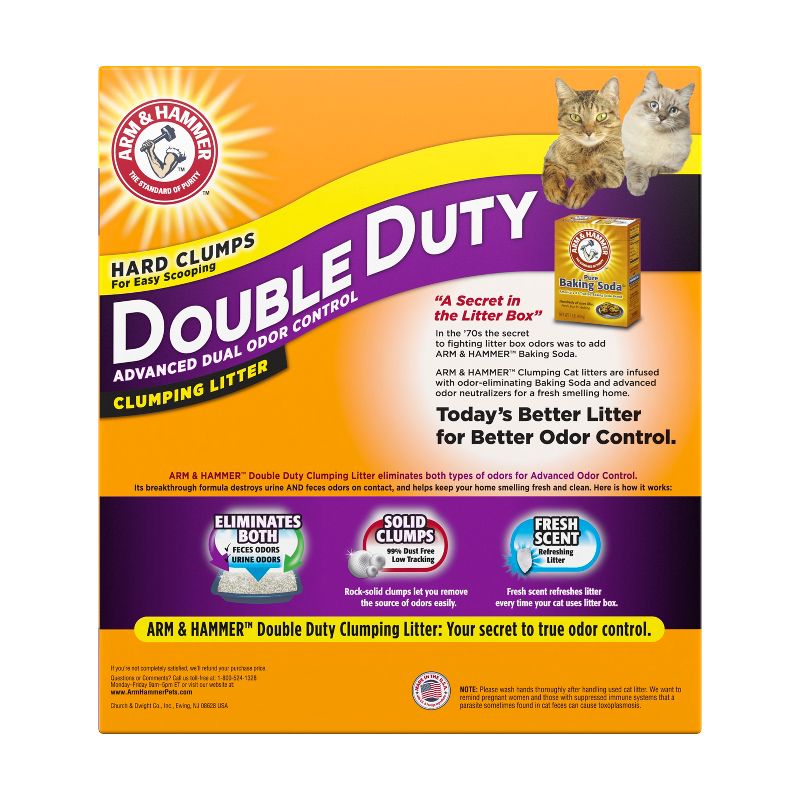 Arm & Hammer Double Duty Advanced Odor Control Clumping Cat Litter , 3 of 11