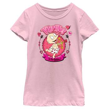 Girl's Rugrats Framed Group Shot T-shirt - Light Pink - Small : Target