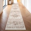 2'x10' Washable Neutral Farmhouse Boho Runner Rug - 4 of 4