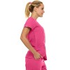 Medichic Women's Medical Scrubs Set- V-Neck with Flare Pant - 4 of 4