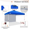 EAGLE PEAK 12x12ft Pop Up Canopy with One Sidewall, Easy Setup Event Instant Tent - 4 of 4