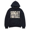 Sunday Football Block Distressed - Women's Graphic Hoodie - 2 of 3
