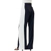 Women's Color Block Wide Leg Pants - lalavon - 3 of 3
