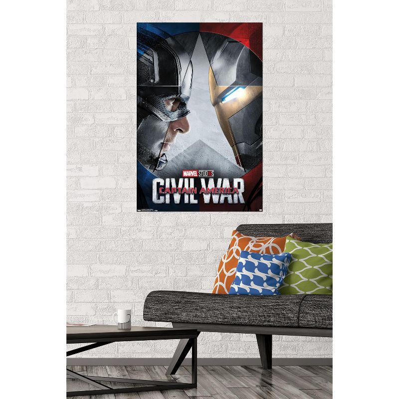 Trends International Marvel - Captain America: Civil War - Faceoff One Sheet Unframed Wall Poster Prints, 2 of 7