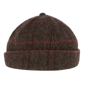 Epoch Hats Company Men's Plaid Retro Rolled Cuff Fisherman Wool Cap - 1 of 4