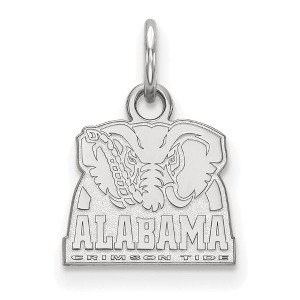 Black Bow Jewelry 14k White Gold Alabama Crimson Tide NCAA Extra Small Pendant - 1 of 3