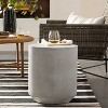 Faux Stone Patio Accent Table - Threshold™ designed with Studio McGee - image 2 of 4