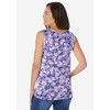 Woman Within Plus Size Perfect Printed Scoopneck Tank - 3 of 4