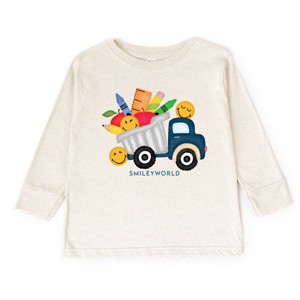The Juniper Shop SmileyWorld School Dump Truck Toddler Long Sleeve Tee - 1 of 4