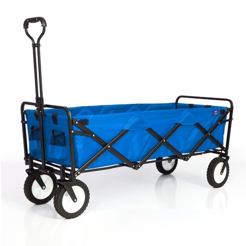 Mac Sports WTCX- 202 52 Inch Extra Long 150 Pound Capacity Durable Portable Collapsible Xtender Utility Storage Wagon, Blue - image 1 of 4