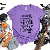 Simply Sage Market Women's I Teach The Most Spooktacular Students Short Sleeve Graphic Tee - 2XL - Grape - 2 of 2