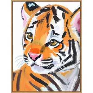 Amanti Art Tiger by Ohkimiko  Framed Canvas Wall Art - 1 of 4