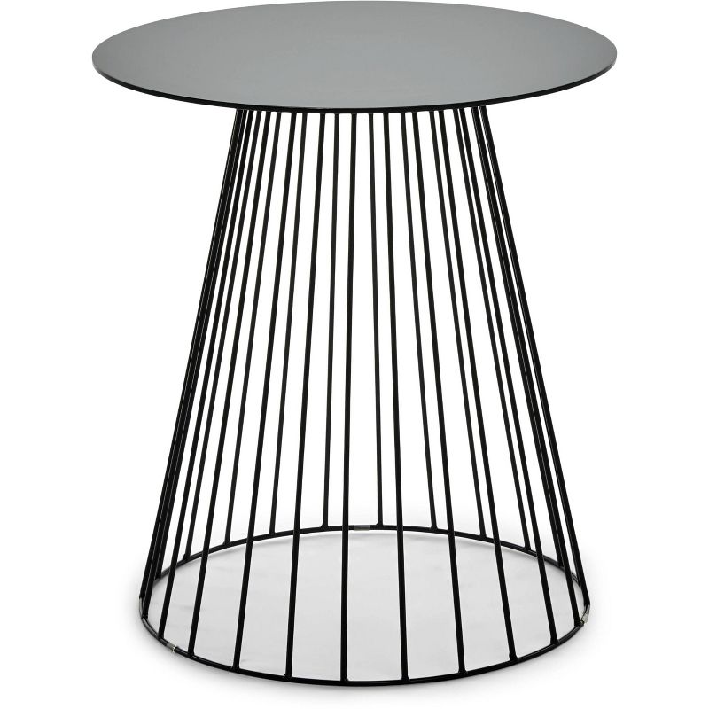 Element Round Side Table Black - Adore Decor, 1 of 6