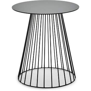 Element Round Side Table Black - Adore Decor