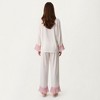 Anna-Kaci Lounge Women's 3-Piece Pajama Set with Button Front Top Relaxed Pants and Matching Adjustable Strap Sleep Cami - 4 of 4