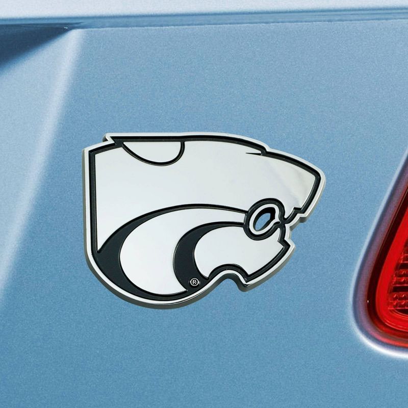 NCAA Kansas State Wildcats University 3D Chrome Metal Emblem, 2 of 4