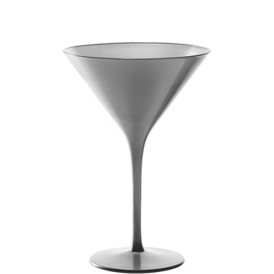 8oz 2pk Olympia Martini Glasses Silver - Stolzle Lausitz : Target