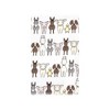 Hudson Baby Cotton Flannel Burp Cloths, Farm Friends Grey 10-Pack, One Size - 3 of 4
