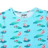 Ola! Otter Oversize Tee - Frog & Lotus-Blue - 3 of 4