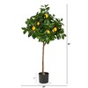 Nearly Natural 4-ft Lemon Artificial Tree - 2 of 4