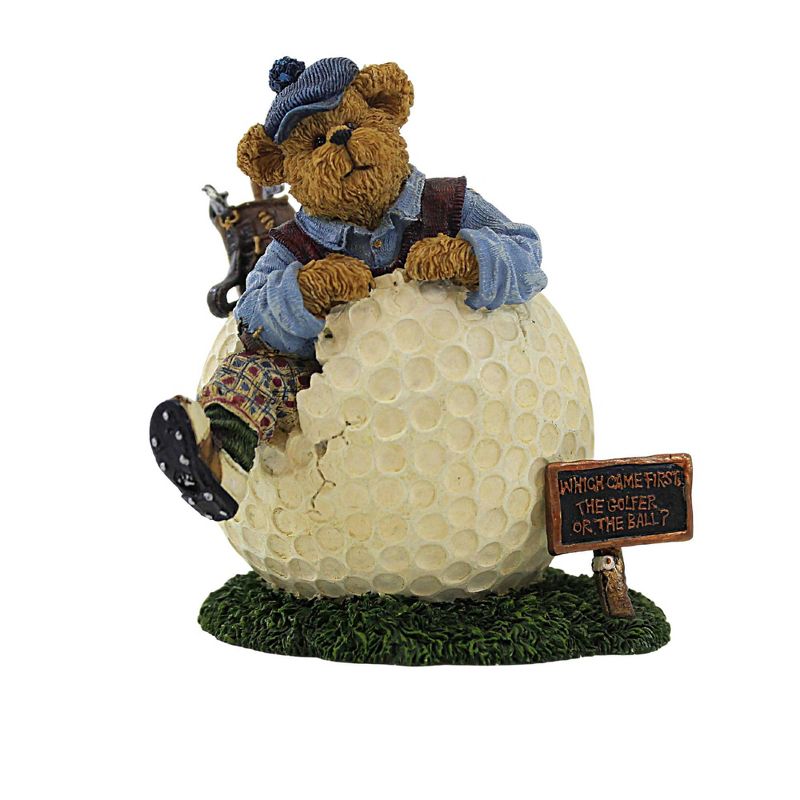 Enesco 4.0 Inch Wilson Puttenstuff Par For The Course Sports Golf Bearstone Figurines, 1 of 4