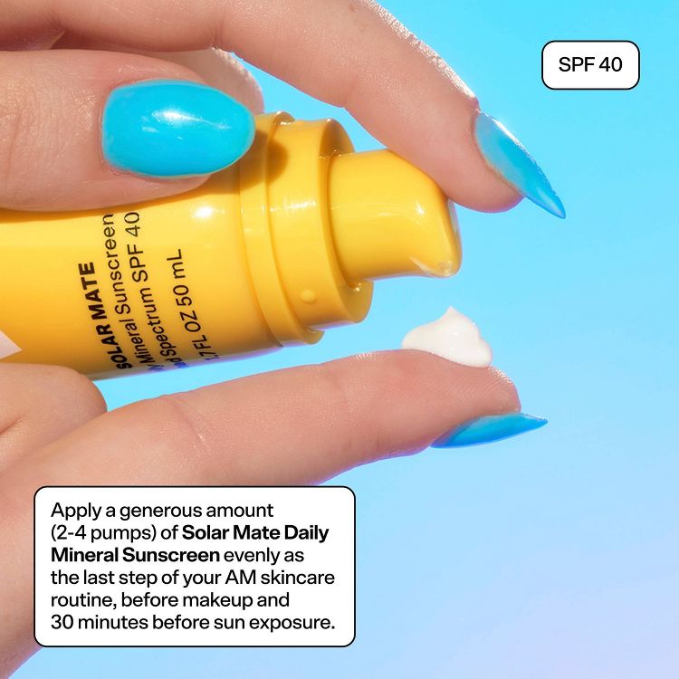 Bubble Skincare Solar Mate Mineral Sunscreen - SPF 40 - 1.7 fl oz : Target