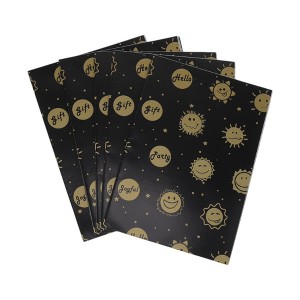 Unique Bargains Gift Wrap Paper Glossy Coated Paper 27.56 "x19.69 " 5Pcs - 1 of 4