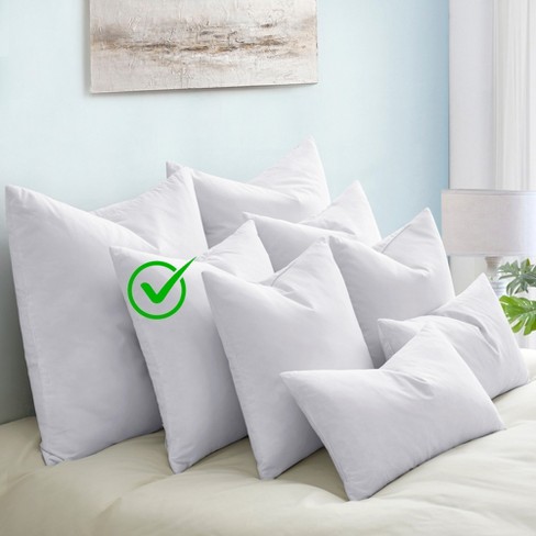 Peace Nest 2 Pack Feather Down Throw Pillow Insert White 20