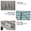Garbage Bin Shed Stores 3 Trash Cans Metal Outdoor Bin Shed for Garbage Storage,Stainless Galvanized Steel, Bin Shed for Garden Yard Lawn,Grey - 2 of 4