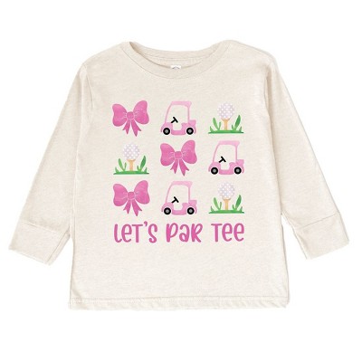 The Juniper Shop Let's Par Tee Coquette Toddler Long Sleeve Tee