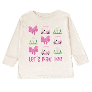 The Juniper Shop Let's Par Tee Coquette Toddler Long Sleeve Tee - 1 of 3