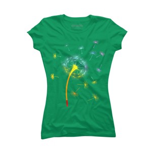 Design By CreativeHT Humans Rainbow Colorful Dandelion Flower Pride By CreativeHT T-Shirt - 1 of 2
