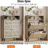 coucheta Shoe Cabinet, Shoe Storage Cabinet with 2 Flip Drawers, Shoe Organizer Cabinet, Shoe Storage Rack with Open Shelf, for Entryway, Hallway - 4 of 4