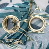 RT Designer Collection Fern Foil Printed Doily Luxurious Decorative Grommet Curtain Panel 54" x 90" Green - 3 of 4