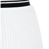 Women's Sheer Uneven Hem Pleated Midi Skirt - Harlowe & Graham - 3 of 4
