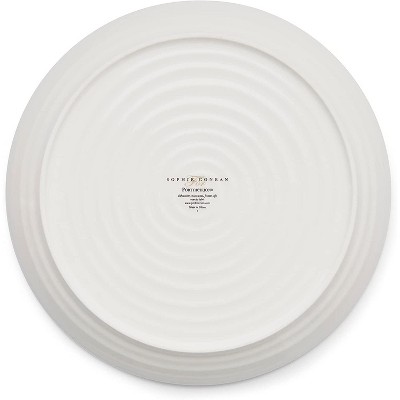 Handcrafted White Porcelain 9.25" Salad/Dessert Plates, Set of 4