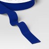 18' Christmas Fabric Ribbon Blue Velvet - Wondershop™ - 3 of 3