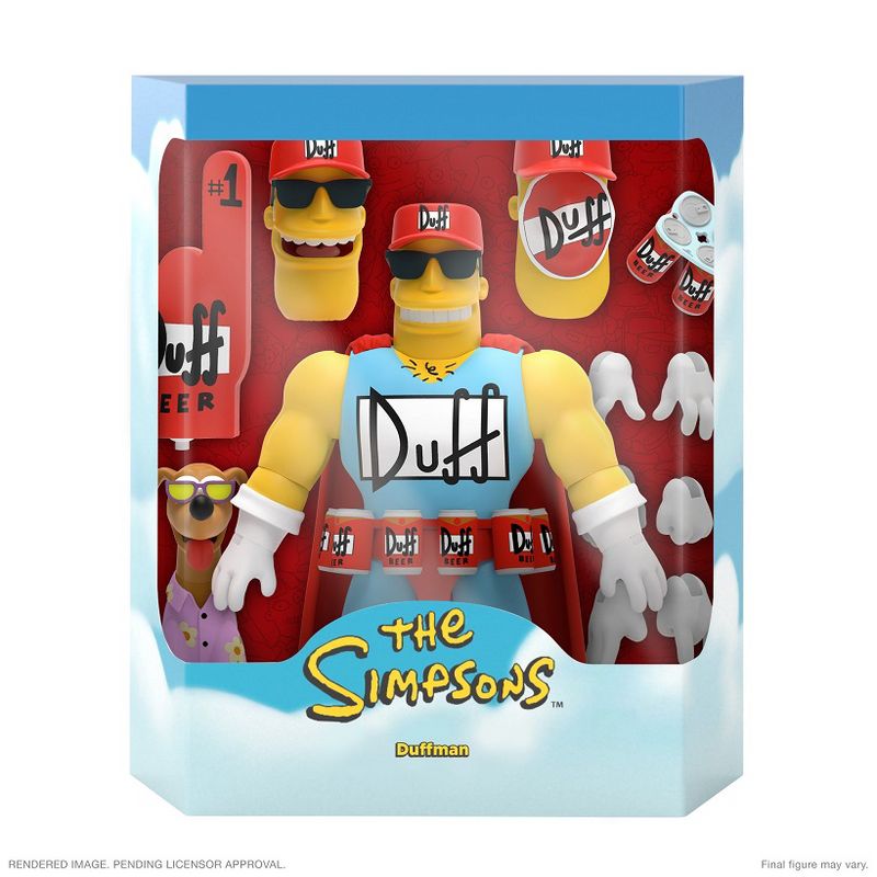 Duffman 7-inch Scale I The Simpsons Ultimates I Super7 Action figures, 3 of 5
