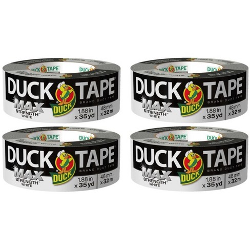 Duck Max Strength Duct Tape, White, 3 Rolls, 1.88 Inch x 35 Yards Each - image 1 of 4