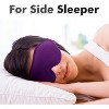 Weighted Eye Mask for Sleeping for Men and Women, Ideal for Lash Extensions, Travel Blackout Night Blindfold with Adjustable Strap - 2 of 4