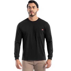 Wrangler Workwear Men's Long Sleeve Heavyweight Pocket T-Shirt, Size S-5XL - 1 of 4