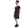 24seven Comfort Apparel Girls Short Sleeve Girls T Shirt Dress - 2 of 4