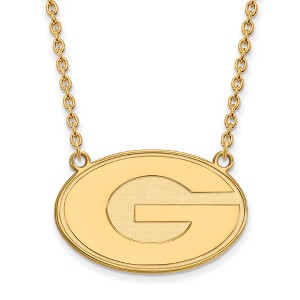 Black Bow Jewelry 10k Yellow Gold Georgia Bulldogs NCAA Necklace 18 Inch - 1 of 4