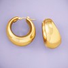 Ross-Simons Italian 18kt Gold Over Sterling Hoop Earrings - 3 of 4